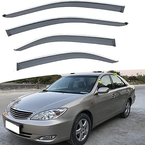 Juego de 4 Deflectores de Viento, Protector de Nieve para Lluvia Y Sol de Baja Acumulación de Calor para Reemplazo de Automóviles para Toyota Camry 2.4 2001-2022