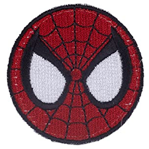 Gummilapp med krok och ögla, lapp för Cross Training Gym, ryggsäckar och västar (Spiderman)