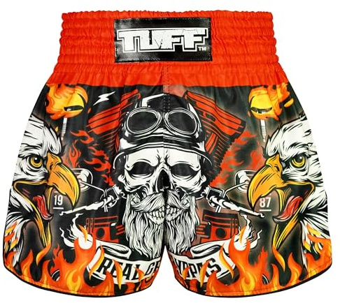 Tuff Sport pantalones cortos Muay Thai para boxeo, estilos retro, corte clásico y ajustado, MMA, kickboxing, conjunto de entrenamiento, XXL