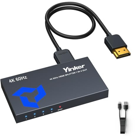 Yinker 4K60HZ HDMI-splitter 4-port