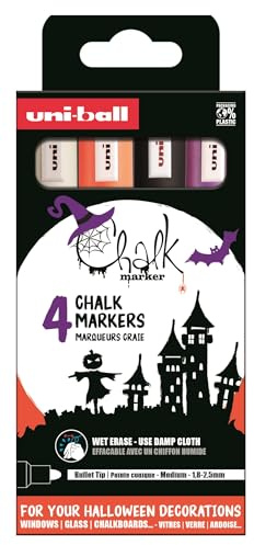 Uni-ball Chalk Marker Case Liquid Chalk Markers PWE-5M Set 4P Halloween