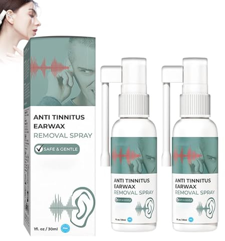 Hearing Restoration Spray, Anti Tinnitus Earwax Removal Spray, Earwax Cleaning Spray, Tinnitus Spray for Ear (2PCS)