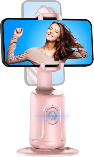 Support de téléphone avec suivi automatique, trépied de suivi automatique du visage, perche à selfie intelligente tout-en-un, rotation à 360°, support de robot pour téléphone, vidéo, Vlog en direct,
