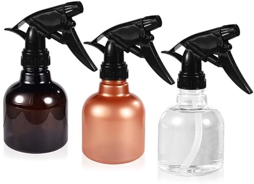 YYTOL Empty Spray Bottle, 250ml Hair Water Mist Spray Bottle Plant Mister Plastic Misting Sprayer Bottles for Hair Cleaning Plants 3 Pcs