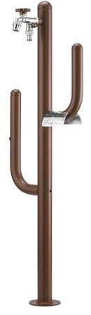 Fontana a colonna Arizona 42/ARZ completa di impianto, doppio rubinetto e porta tubo (RUGGINE)