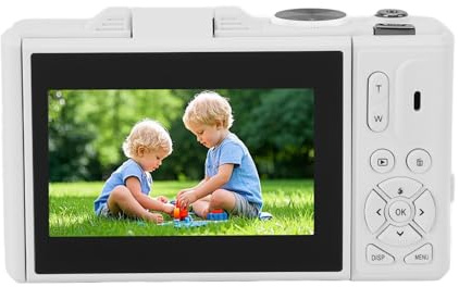Cámara Digital de 5k HD, Cámara Digital sin Espejo de 75MP 5k con Zoom óptico de 18x, 3 Pulgadas de Pantalla de Estabilización Múltiple de Estabilización de Eje