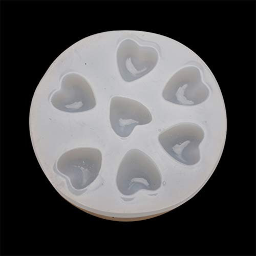 Moule en silicone 3D en forme de cœur pour fabrication de bijoux en forme de cœur, savon, cire, chocolat, outils d'artisanat