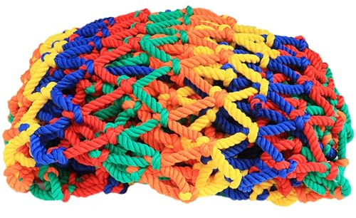 AZIDWERYQ Red de jardín 39.37x78.74 Red de Escalada de Seguridad múltiple de Color múltiple Resistente para niños