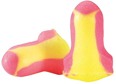 HOWARD LEIGHT Honeywell Home by Laser Lite High Visibility Disposable Foam Earplug Refill for Leight Source 500 Dispenser, 500 Pairs (LL-1-D), Magenta/Yellow