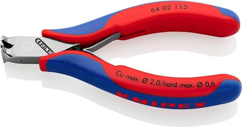 Knipex Tronchese per Elettronica con Tagliente Frontale Rivestiti in Materiale Bicomponente 115 Mm 64 02 115