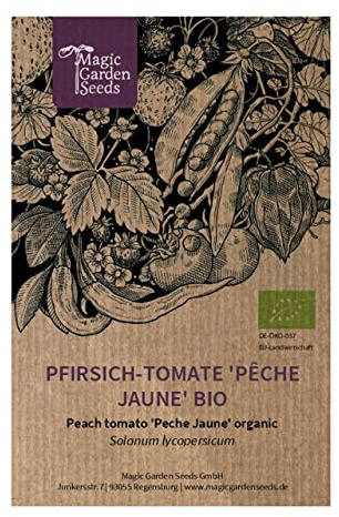 Fransk persikotomat Pêche Jaune (Solanum lycopersicum) Bio 10 frön