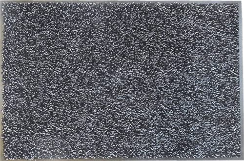 oKu-Tex Fußmatte | Schmutzfangmatte | Eco-Dry| Anthrazit | Baumwolle | Recycling-Gummi | für innen | Eingangsbereich/Haustür/Flur | rutschfest | 60x90 cm, 1951101