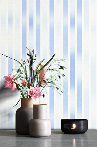 NEWROOM Tapete grafisch blau Streifen Modern Vliestapete Vlies Streifentapete Grafik inkl. Tapezier Ratgeber ǀ Grafik