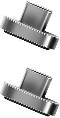 Magnetic Adapter Connector 20pins Tips Head Bundle, (2 Pack) USB Type C Compatible Magnetic Adapter 20Pins 100W. MagSafe to USB C for MacBook iPad Pro/Air Laptop/Tablet and More USB Type C Devices