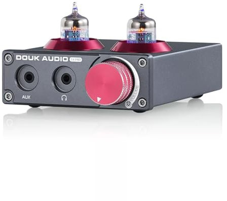 Douk Audio Mini 5654 Tubo di Vuoto Preamplificatore Phono Home Stereo Audio Preamplificatore Cuffia Amp (T4 PRO)