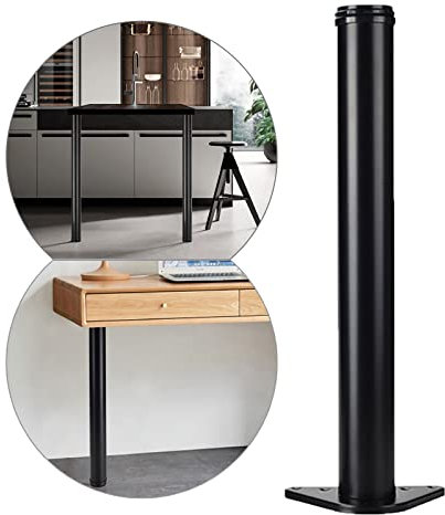 Möbler Ben- Höjdjusterbara Bordsben - Reservdelar Möbler Föt- Metall Bordben Bar ben, Stöd Ben För Möbler Hem, Svart/Vit,Black-100cm(39.4in)