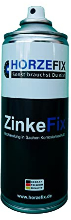 HORZEFIX Zinkspray 400 ml Korrosionsschutz Silber Rostschutzfarbe hitzebeständig