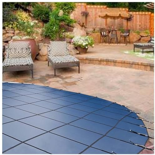 Replacement Round Winter Pool Cover for In-Ground Swimming Pools, 24ft 23ft 22ft 21ft 20ft 19ft 18ft 16ft 14ft 12ft 10ft 9ft 8ft 7ft 6ft 5ft 4ft 3ft Pool Safety Cover, Blue ( Size : 7.5ft/2.3m Diamete