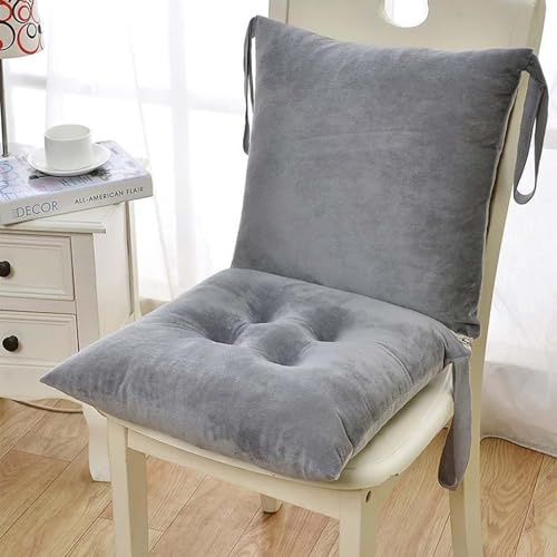 Cojines para Sillas con Respaldo 40x80 cm,Cojines para Sillas de Comedor con Correas de Sujeción ,Pack 1/2/4 Cojín Acolchado de Respaldo Bajo, Cojín Acolchado para Silla de Jardín(#1,40x80cm1pc)