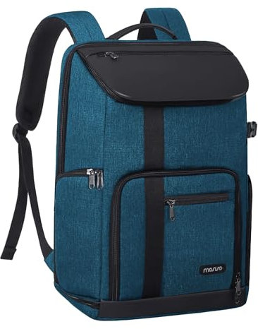 MOSISO Camera Backpack 17.3 inch, DSLR/SLR/Mirrorless Case Large Men/Women Photography Camera Bag with Laptop Compartment&Tripod Holder&Rain Cover Compatible with Canon/Nikon/Fuji/Laptop, Teal Blue