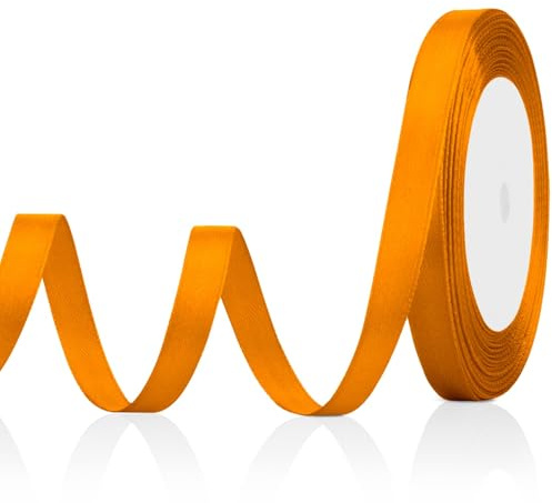 Geschenkband Breit 1cm Schleifenband Oranges bänder geschenk Orange schleifen Geburtstagsstoffband Dekoband Haare Schleifenband Geburtstag,Hochzeit,Weihnachten Geschenkbänder Weihnachtsgeschenkband