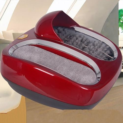 ELIKBH Automatische Schuhbürstenmaschine, Schuhoberteil-Reinigungsmaschine, Automatische Induktion, für Hotel/staubfreie Werkstatt(Red)