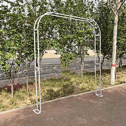 Black Wrought Iron Garden Arch for Climbing Plants Sturdy Sub Component Arch for Flowers Outdoor Lawn and Backyard Decor Ideal for Clematis 200 280cm Height.