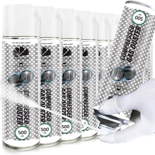 AABCOOLING Bombe Froid, Sprays nettoyants pour moteur Home&Office Gas Duster 500ml - 10 Pièces - Bombe d Apres, Bombe de Froid, Spray Froid jusqu'à -50 °C, Auto et Moto
