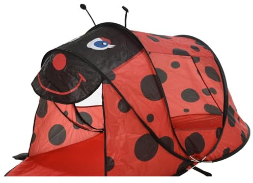 Mojawo Pop Up Wurfzelt Strandmuschel Sonnenschutz Camping Windschutz Outdoor Tasche rot UV 50+ L182xB100xH86cm