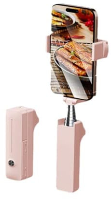 Mini perche à selfie extensible pour téléphone, perche à selfie portable, avec télécommande sans fil, bâton à selfie compact avec support de téléphone pour création de contenu/vlog/enregistrement