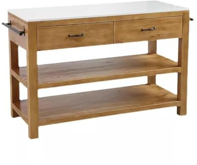 Chariot de Cuisine Buffet rétro, Table à Manger, Meuble de Rangement for Micro-Ondes, îlot de Cuisine Moderne, Table de Fonctionnement et de Cuisson à roulettes
