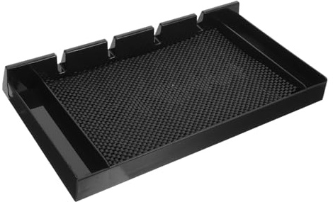 VILLFUL Barber Organizer Tray with Non Slip Surface Sturdy Clipper Holder for Hair Salon Tool Storage Suitable for Scissors Combs and Electric Trimmers Professional Barbershop Workstation