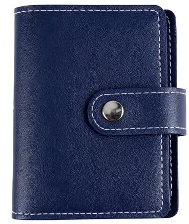 teashow PU Leather Credit Card Holder Wallet for Men & Women(Dark Blue)