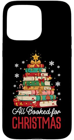 Todo Reservado para Navidad Pila de Libros Vacaciones Carcasa para iPhone 15 Pro MAX