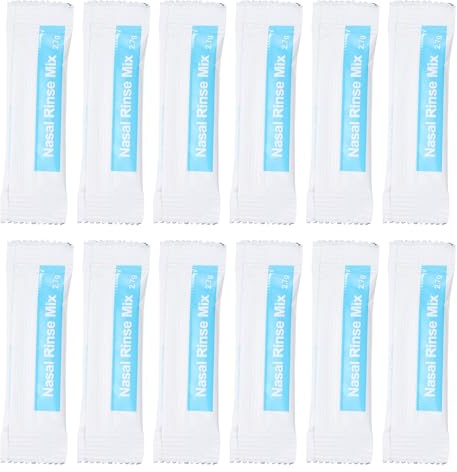 CLISPEED Paquetes de para Limpieza Nasal 27 G X 40 Sobres Solución Salina Fisiológica para Adultos y Protector de Cavidades Nasales Limpiador Nasal para Cuidado Diario
