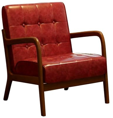 Rote Chaiselongue, Sofa, Bett, stilvoller Sessel für Wohnzimmer, Schlafzimmer, Empfang – bequemer Einzelsitz-Lounge-Sessel für moderne Wohnkultur