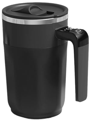 MOLERRI 400ML Tasse à Mélanger Intelligente avec Affichage LED de Température Tasse à Café en Acier Inoxydable 316 avec Agitation Magnétique Tasse à Mélanger Portable Tasse à Café Auto-Agitante