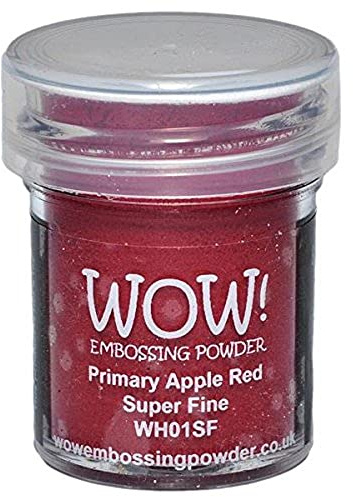 Wow - Polvere da goffratura Wow, 15 ml, Colore: Rosso Mela primaria