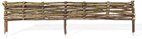 Primrose Pack of 2 Woven Hazel Hurdle Garden Lawn Edging Perimeter Border Screening 2 x 1m (2m)