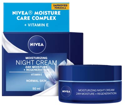 Nivea Aqua Effect Regenerierende Nachtcreme für normale & Mischhaut 50 ml/1.6 Fl Oz