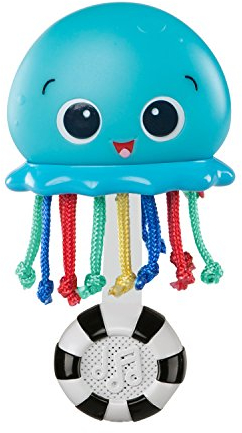 Baby Einstein, Musikleksak maneter, Ocean Glow, med melodier, ljus och olika ytor för att främja sinnen
