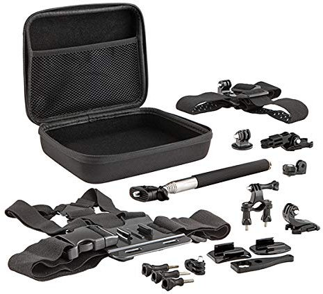 Ideal World Action Camera Mega Accessory Kit - With Hard Shell Case