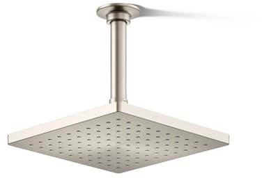 Kohler 26148-BN Honesty Rain Shower Head, Vibrant Brushed Nickel