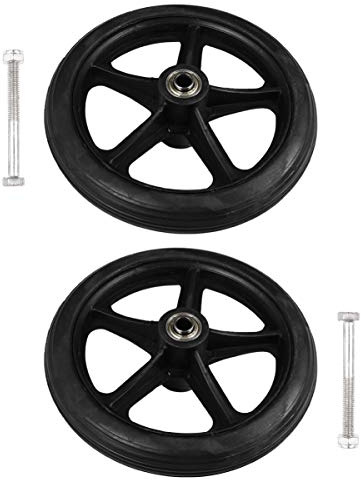 Lot de 2 roues de de 7 - Pneus de rechange pour déambulateur et