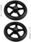 Healifty 2Pcs Vorderrad Rollstuhl Rad Vollrad Ersatz für Rollstühle Rollatoren Walker 7 Zoll