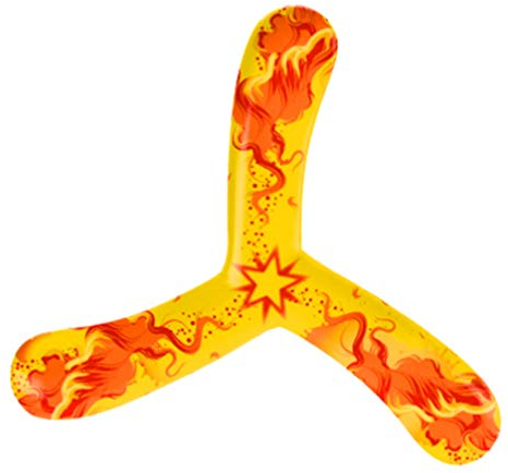 TOYANDONA Bumerang Spielzeug Racer Schnell Fangen Bumerang Rückkehr s Kinder Spielzeug für Kinder im Freien Spielen，Zufällige Farbe