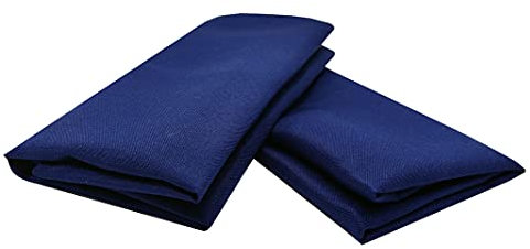 Square Polyester Tablecloth Napkins 20 x 20 For Wedding Parties Dinner Restaurant (Navy blue, 20x20((51x51cm) 1 PCS)