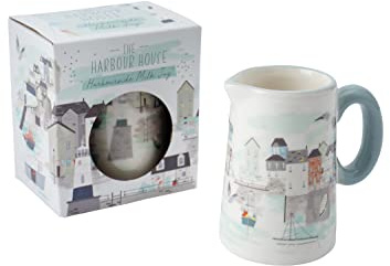 CGB Giftware | Seaside Harbour House Stoneware Milk Jug | Gift Box | Kitchen Accessory | Gift for Her | Harbour House Range | GB06832