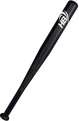 Vetrineinrete® Mazza da Baseball in Metallo Sport Mazze Softball 71 cm Impugnatura Antiscivolo 1Kg (Nero)