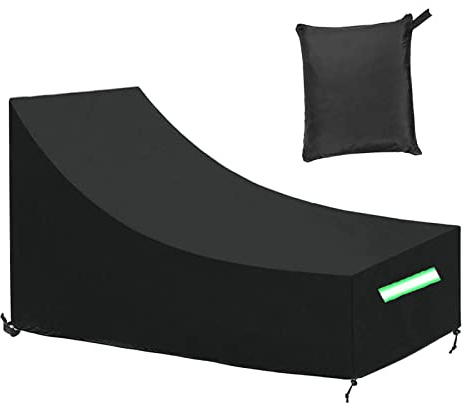 MOZMY Gartenliege Abdeckung Wasserdicht, 420D Oxford Sonnenliege Abdeckung, 200x75x40/70cm, Schutzhülle Gartenliegen Winddicht UV-Beständiges, Abdeckhauben für Liegen Sonnenliege,Deckchair